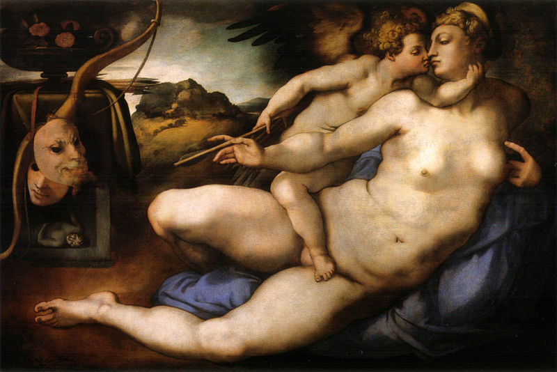 Alla Galleria dell'Accademia di Firenze si può ammirare l'opera Venere e Amore del Pontormo