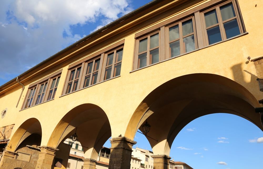 Corridoio Vasariano sopra Ponte Vecchio