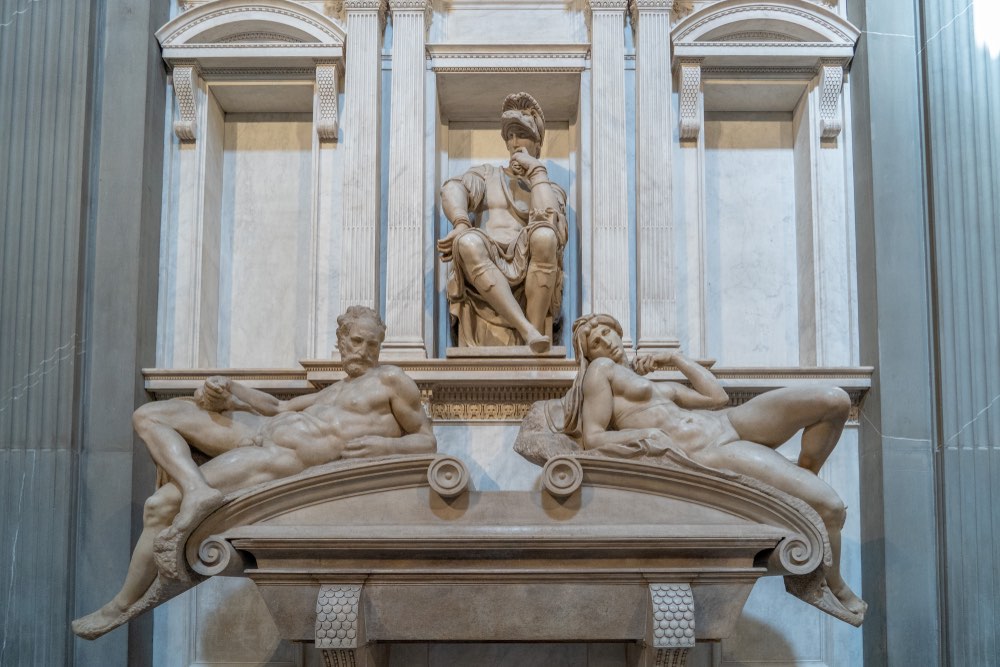 Sepolcro di Lorenzo dei Medici al Museo delle Cappelle Medicee di Firenze 