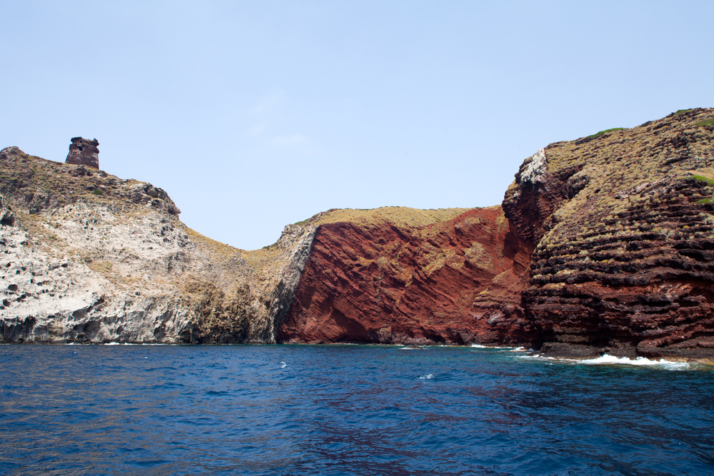 La famosa Cala Rossa all'Isola di Capraia