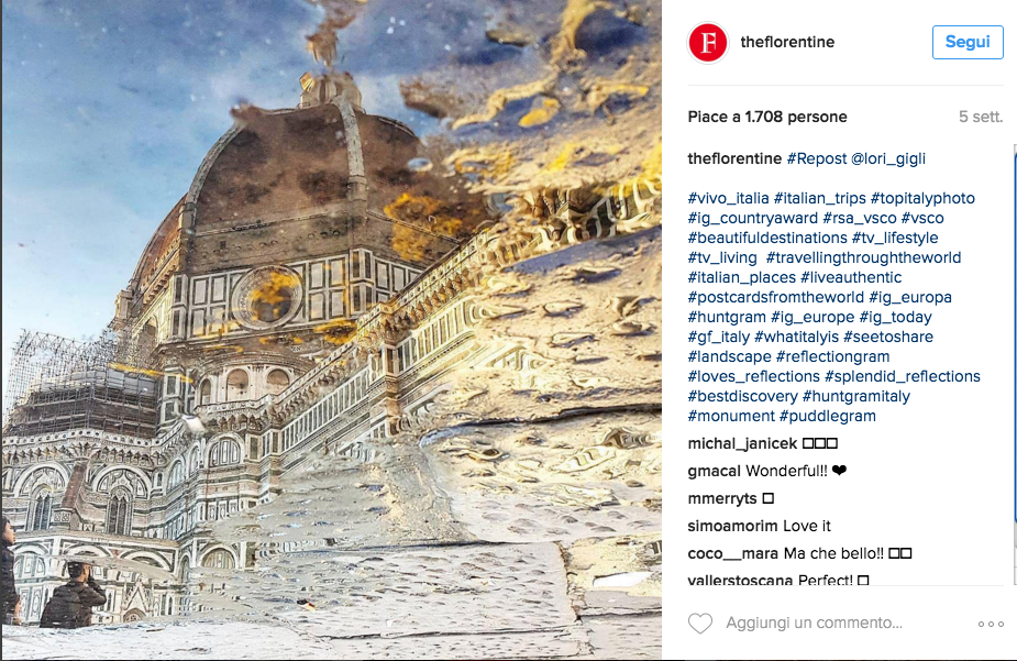 I 10 account Instagram da seguire per vivere Firenze as a local scoprendo tradizioni, eventi e best places del capoluogo toscano.
