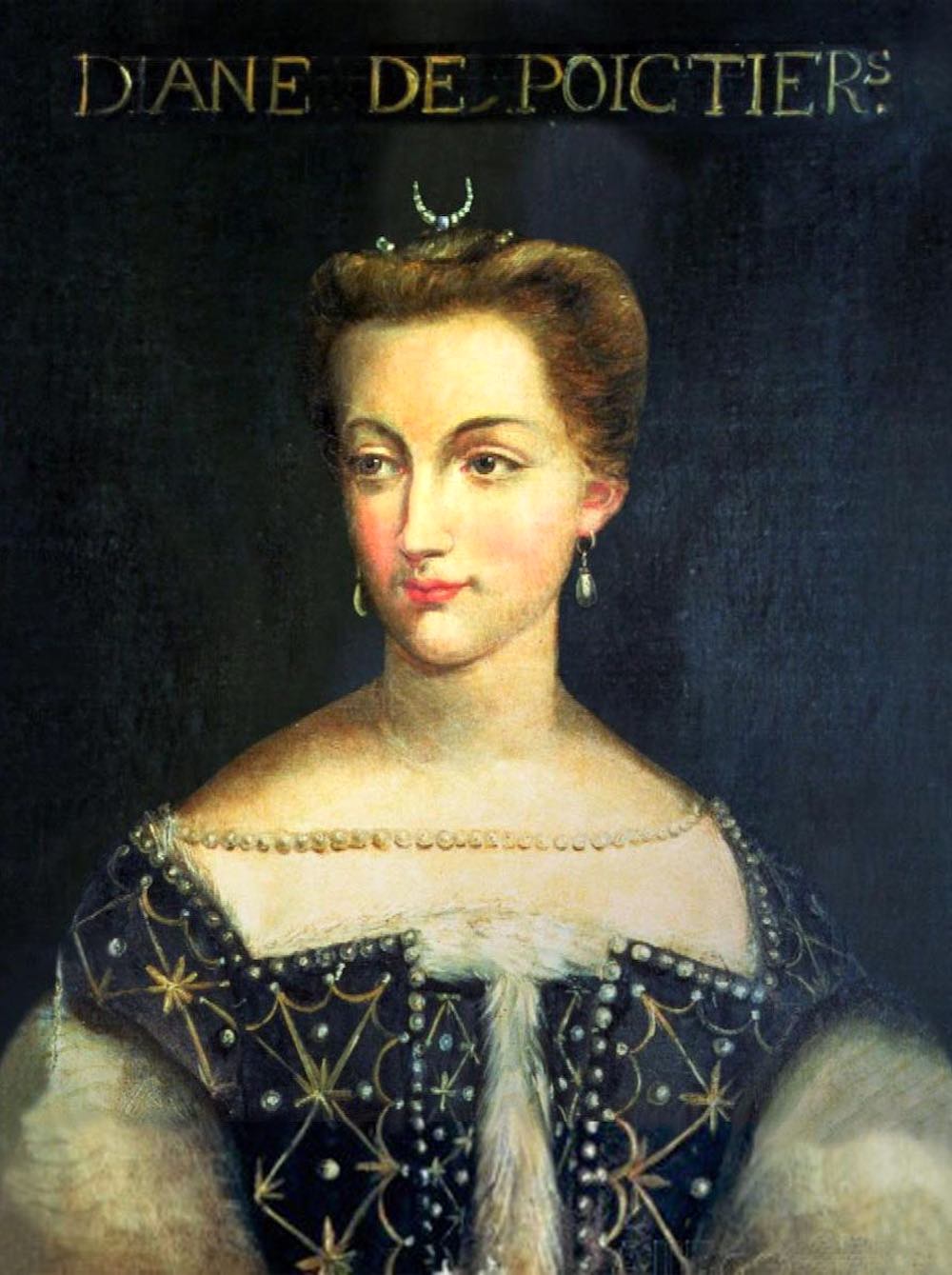 Diana di Poiters fu l'amante di Enrico Valois, Re di Francia, marito di Caterina dei Medici