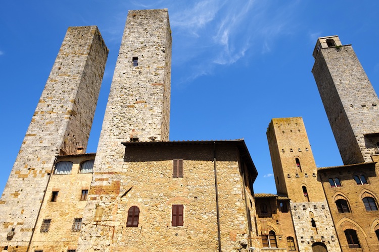 Le torri di San Gimignano sono state dichiarate Patrimonio dell'Umanità dall'UNESCO nel 1990 e sono uno dei must in un viaggio in Toscana