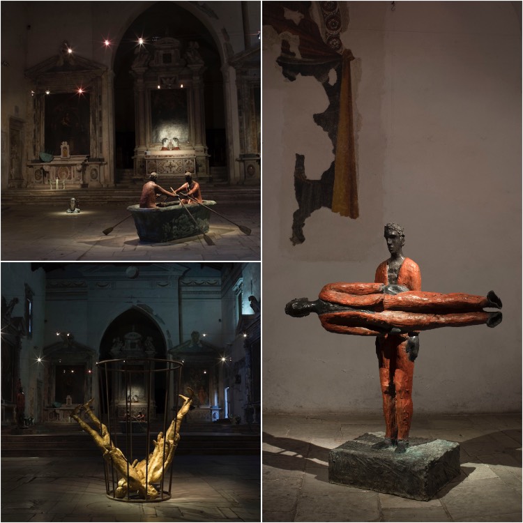 Lo scultore Roberto Barni questo Natale espone le sue opere in una mostra diffusa a Pietrasanta tra piazza Duomo e Sant'Agostino