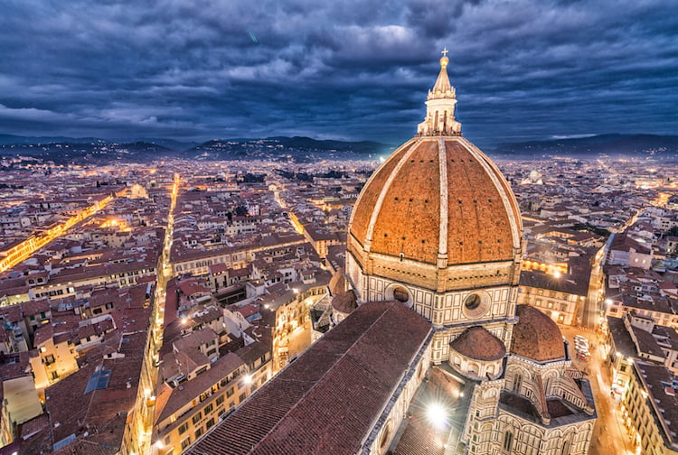 La cupola del Duomo di Firenze è stata progettata da Filippo Brunelleschi