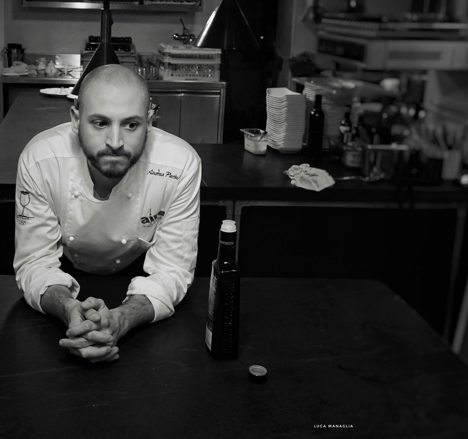 Andrea Perini, giovane chef fiorentino del ristorante Al588, Resort Borgo I Vicelli, è stato eletto Ristoratore dell'Anno da Flos Olei 2019