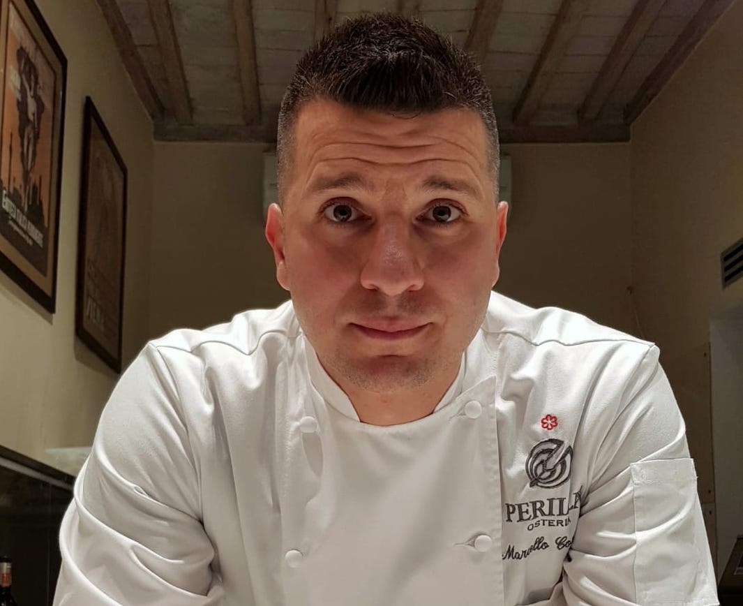 Lo chef stellato Marcello Corrado dell'Osteria Perillà a Rocca d'Orcia, Siena, si racconta in un'intervista esclusiva ai lettori di TuscanyPeople.
