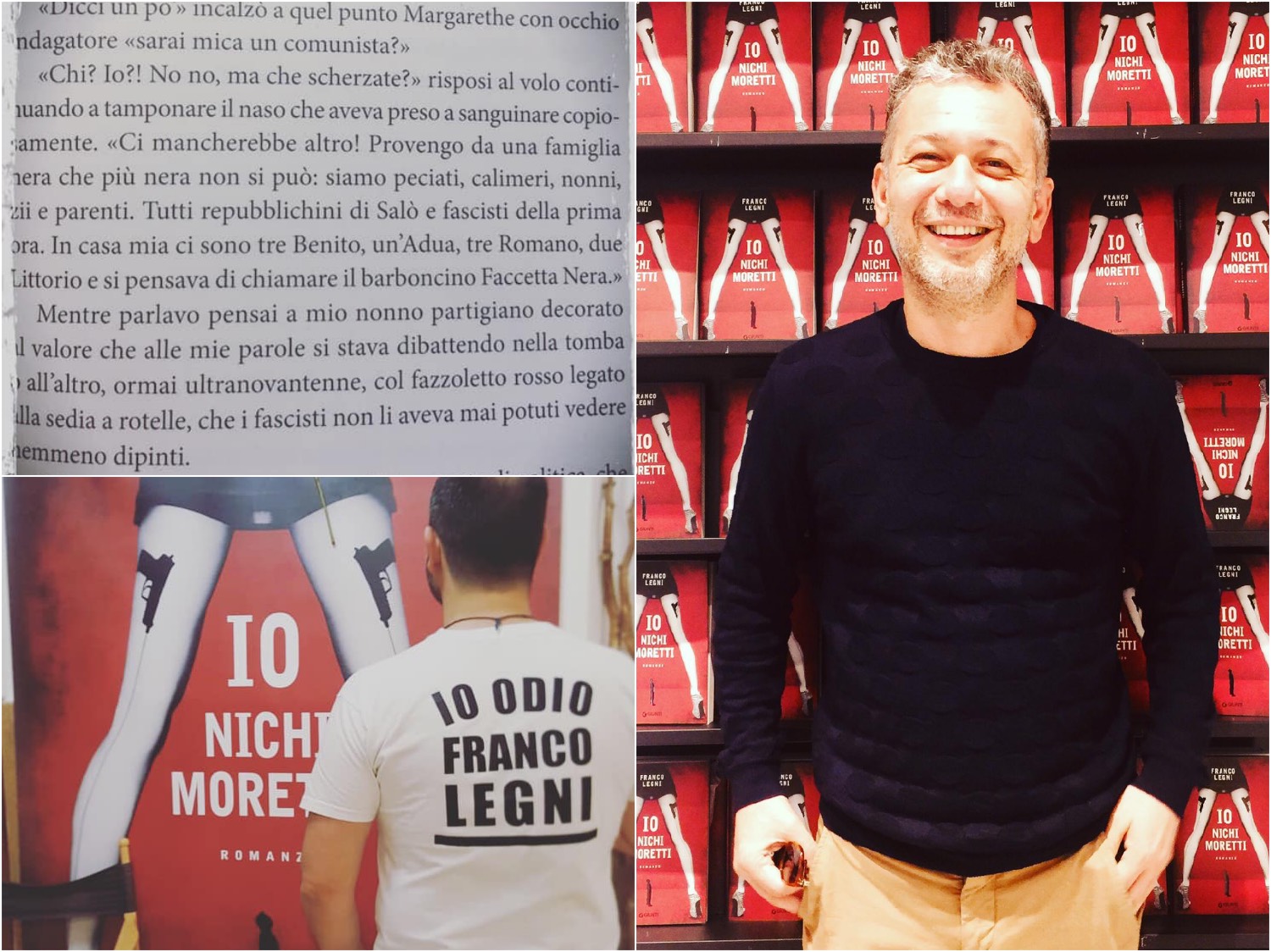 Intervista al toscanissimo Franco Legni autore del romanzo pulp di successo ambientato a Prato "Io, Nichi Moretti" edito da Giunti