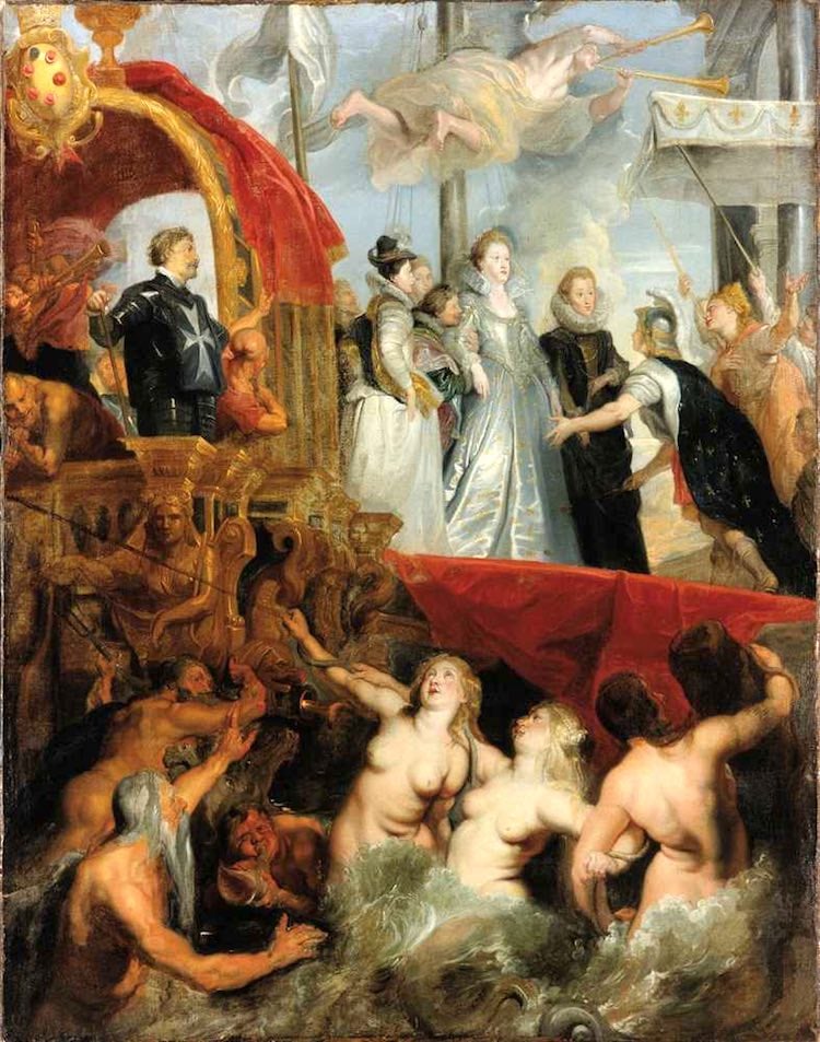 L'arrivo a Marsiglia di Maria dei Medici ritratta da Rubens