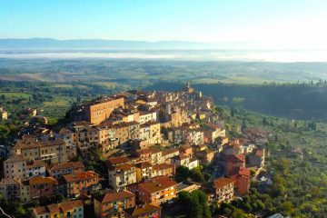 Panorama di Chianciano Terme, uno dei borghi toscani più conosciuti per le sue acque termali