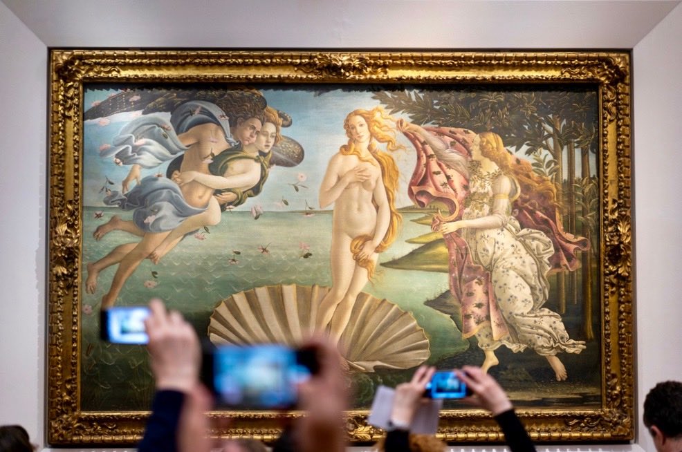 La Nascita di Venere è una delle più importanti opere d'arte in Toscana.