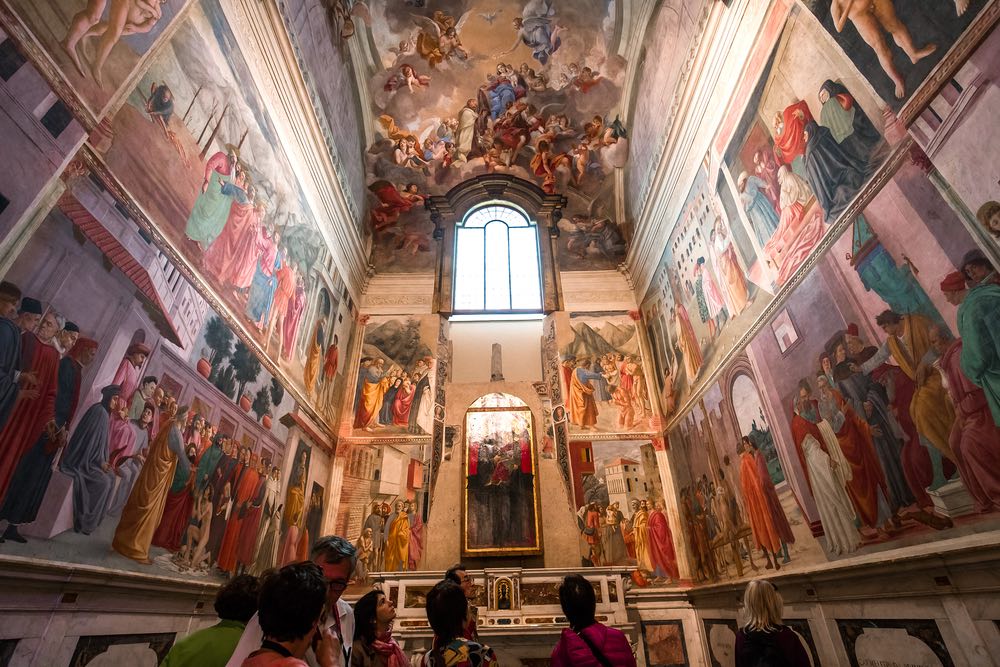 La Cappella Brancacci a Firenze è la sede dei famosi affreschi di Masaccio e Masolino
