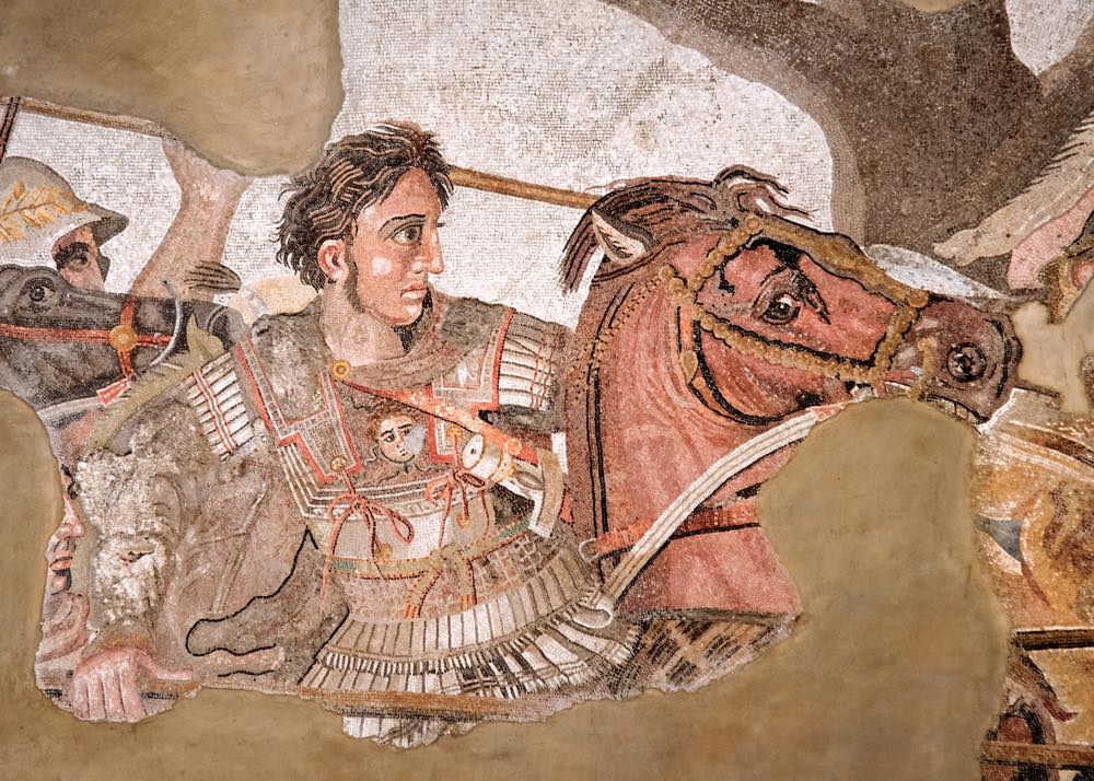 Mosaico romano raffigurante Alessandro Magno