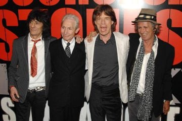 Ronnie Wood, Charlie Watts, Mick Jagger, Keith Richards at SHINE A LIGHT Premiere,