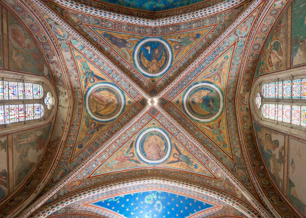 Affreschi nella Basilica Superiore di Assisi realizzati da Cimbue