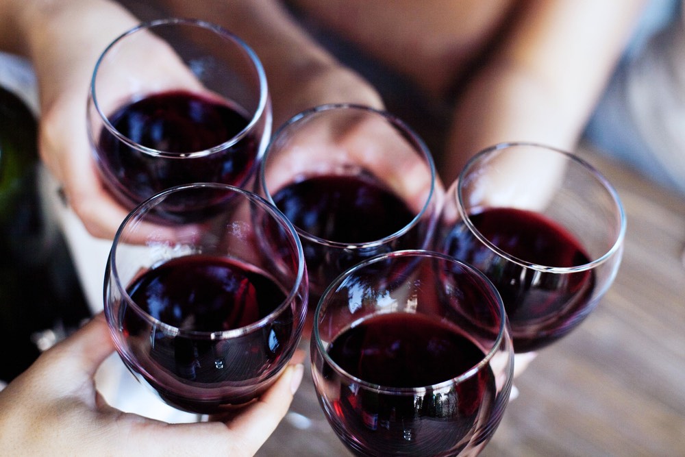Bicchieri dei migliori vini toscani da abbinare a piatti di carne