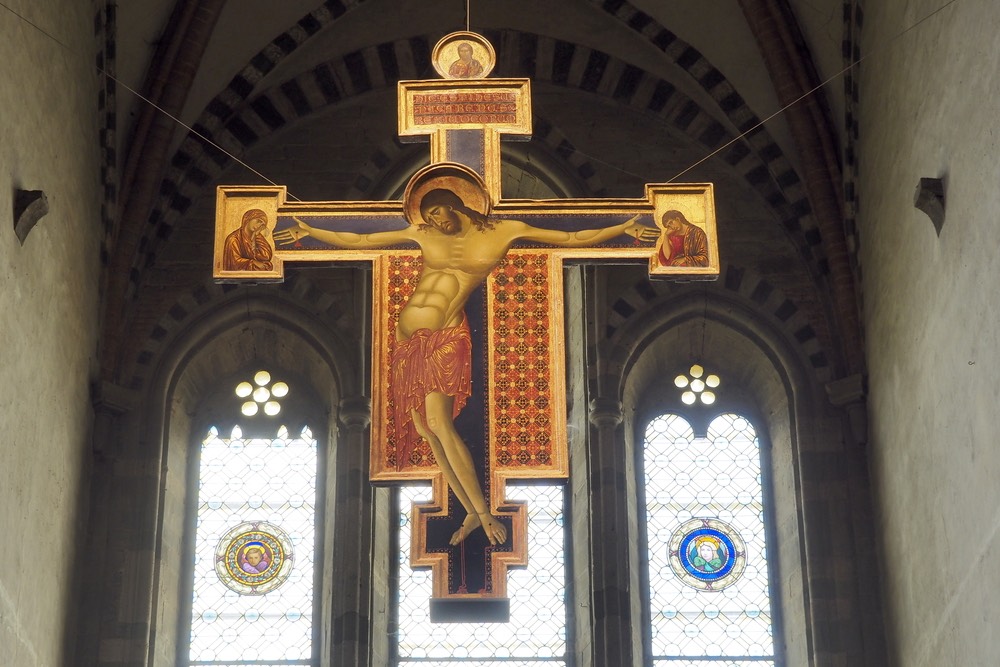 Crocifisso di Cimabue nella chiesa di San Domenico ad Arezzo