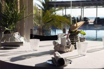 Tavolo del ristorante Franco Mare a Marina di Pietrasanta
