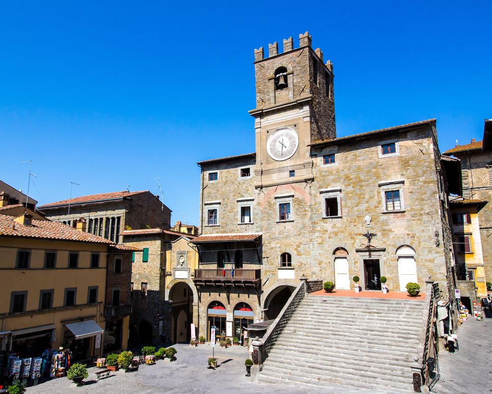 Palazzo Comunale di Cortona, borgo di origini etrusche in Val di Chiana