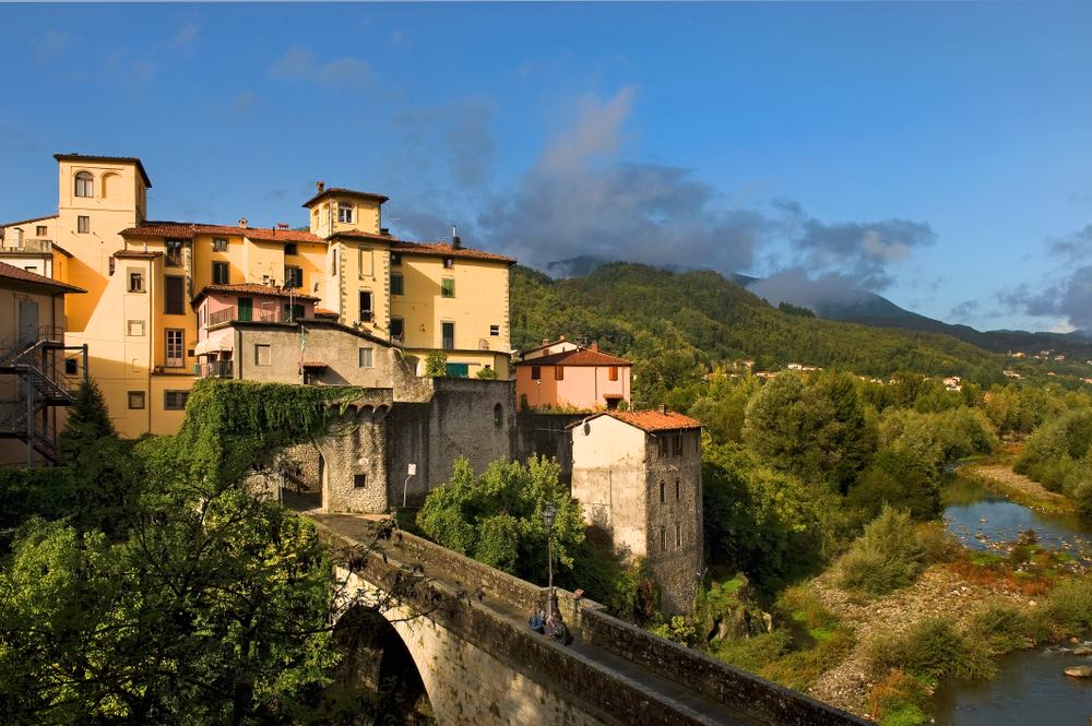 Vista sul borgo toscano di Castelnuovo di Garfagnana