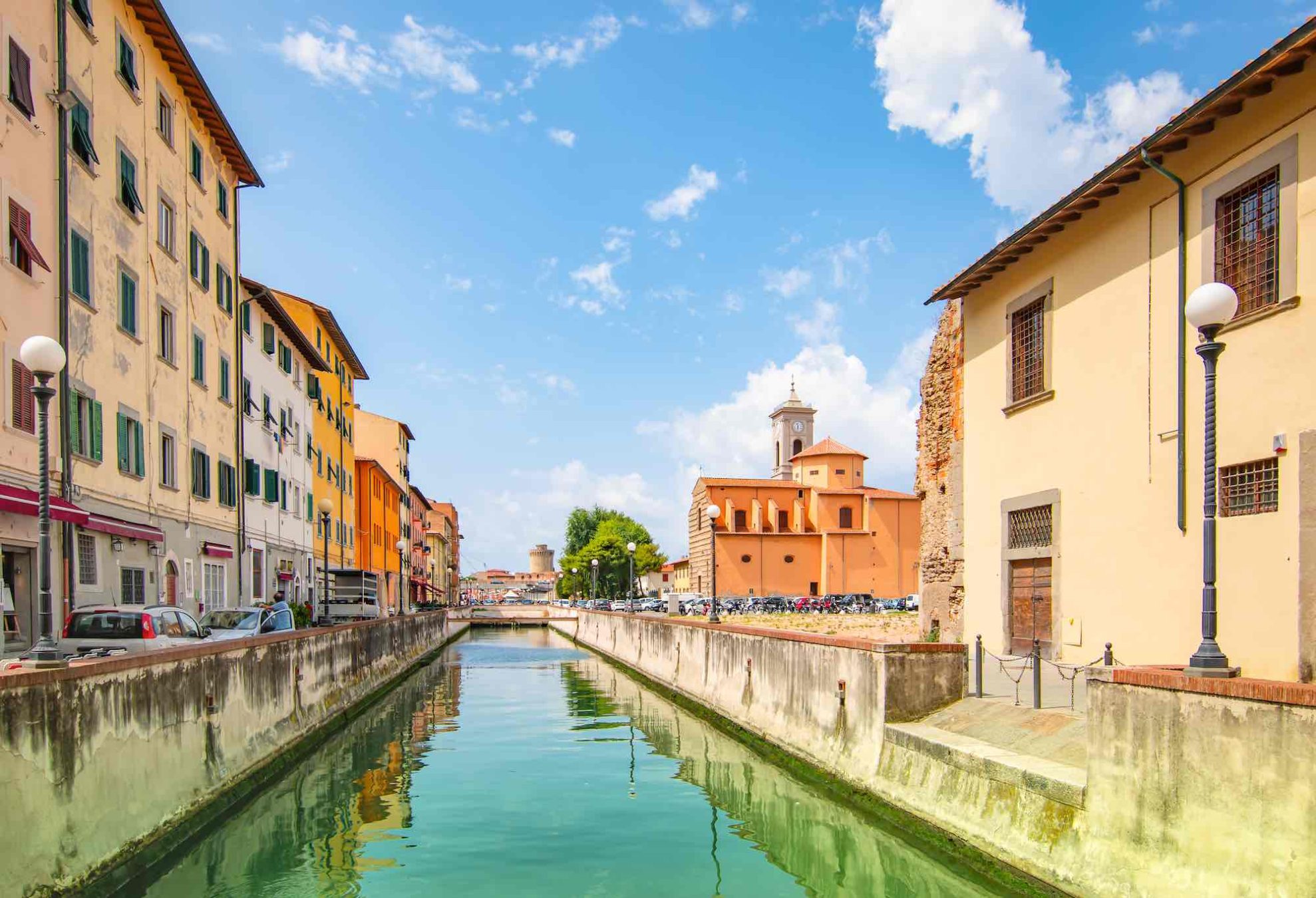Canali nel quartiere Venezia Nuova a Livorno