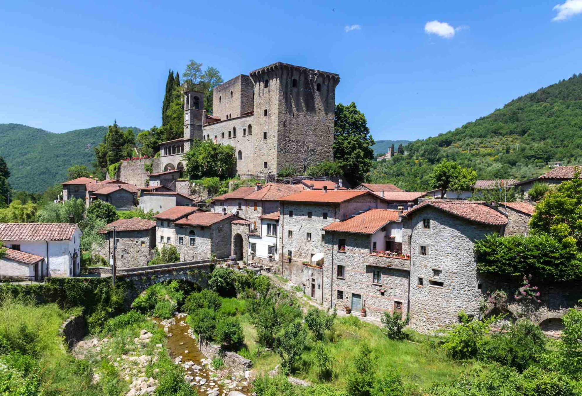 Fortezza della Verrucola nel borgo toscano di Fivizzano in Lunigiana