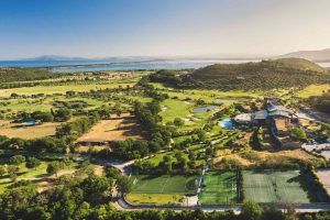 Vista dall'alto dell'Argentario Golf Resort all'Argentario