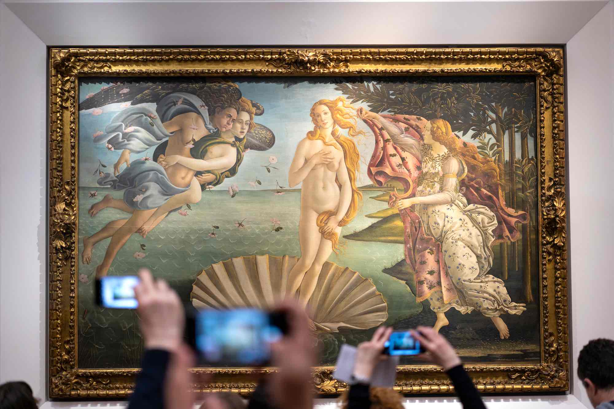 Nascita di Venere, opera di Sandro Botticelli conservata alla Galleria degli Uffizi di Firenze