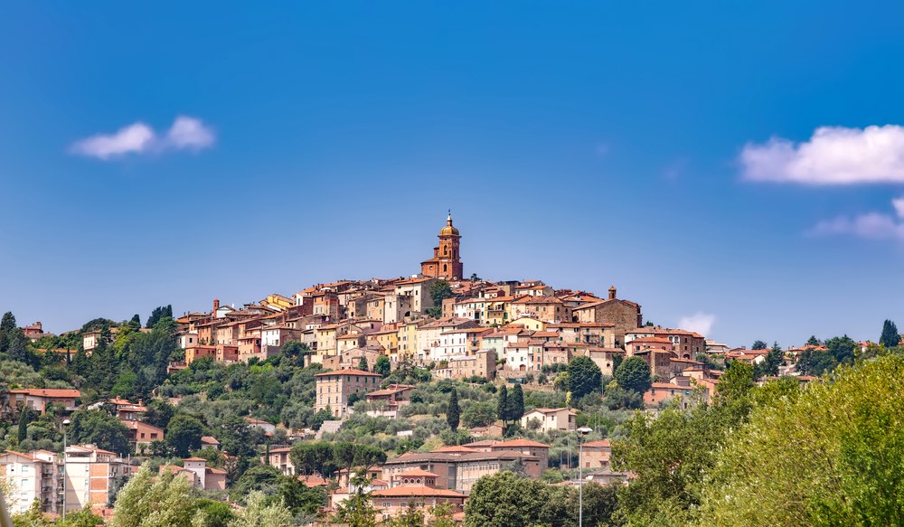 Veduta del borgo di Sinalunga nella Valdichiana senese