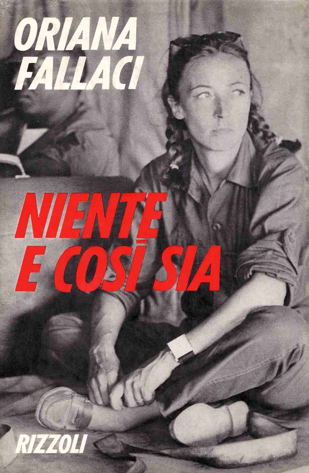 Copertina del libro Niente e così sia di Oriana Fallaci, edito da Rizzoli