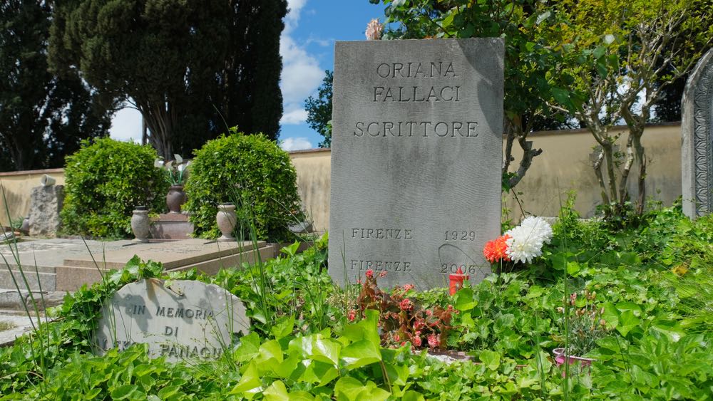 La tomba di Oriana Fallaci a Firenze