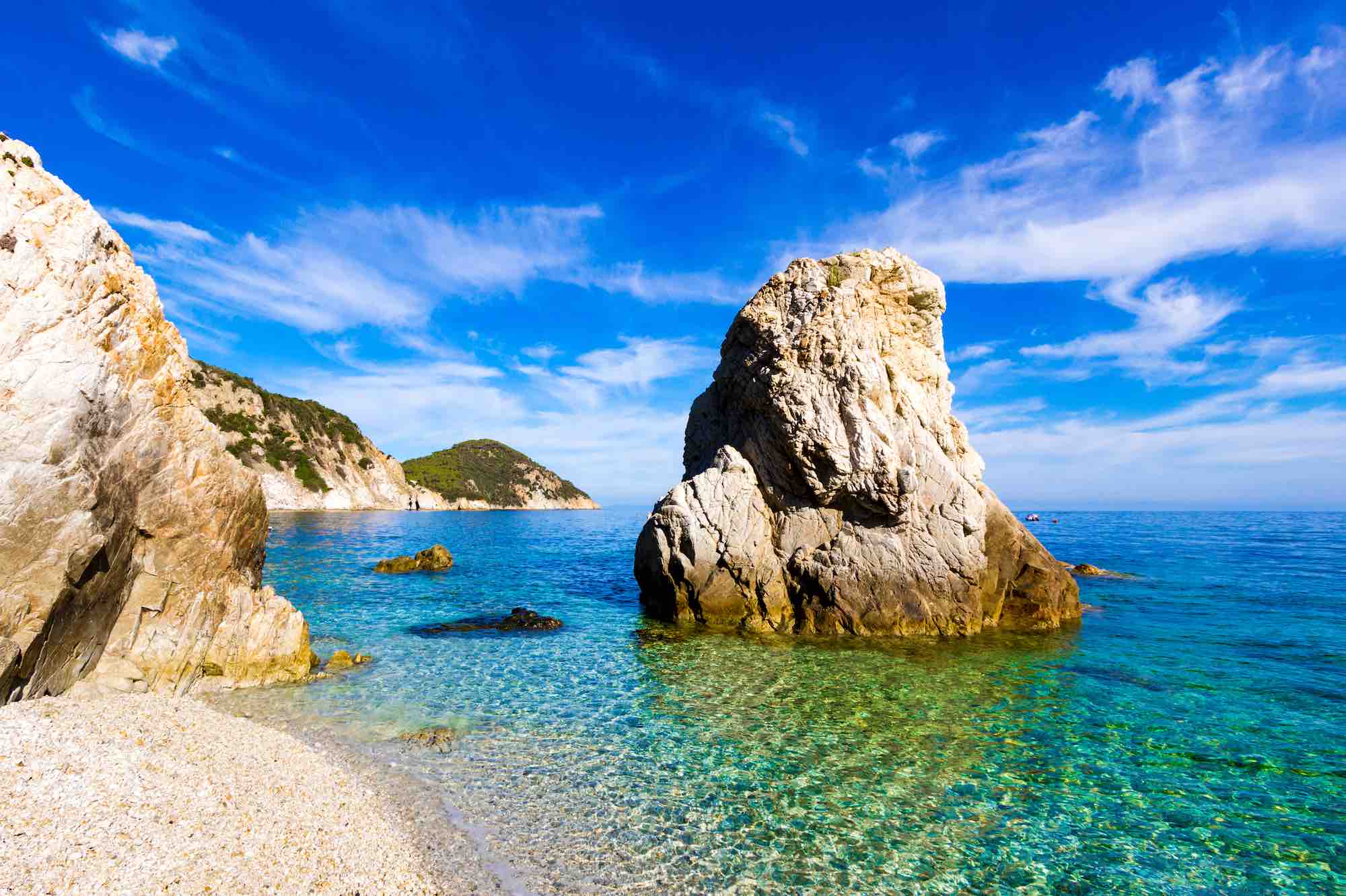 Spiaggia Sansone all'Isola d'Elba, una delle più belle spiagge della Toscana