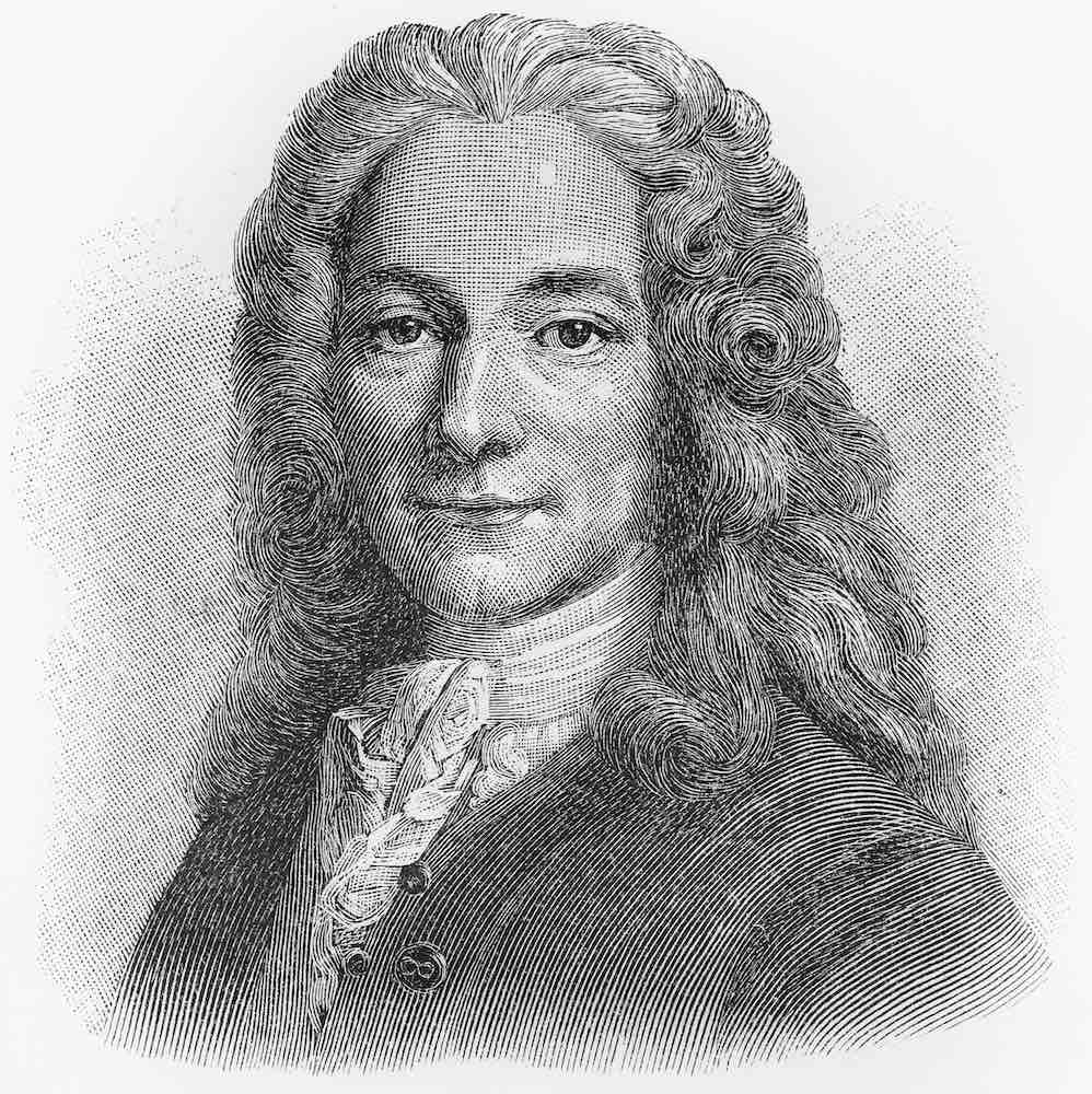 Francois Marie Voltaire, Immagine dal libro di Meyers Lexicon