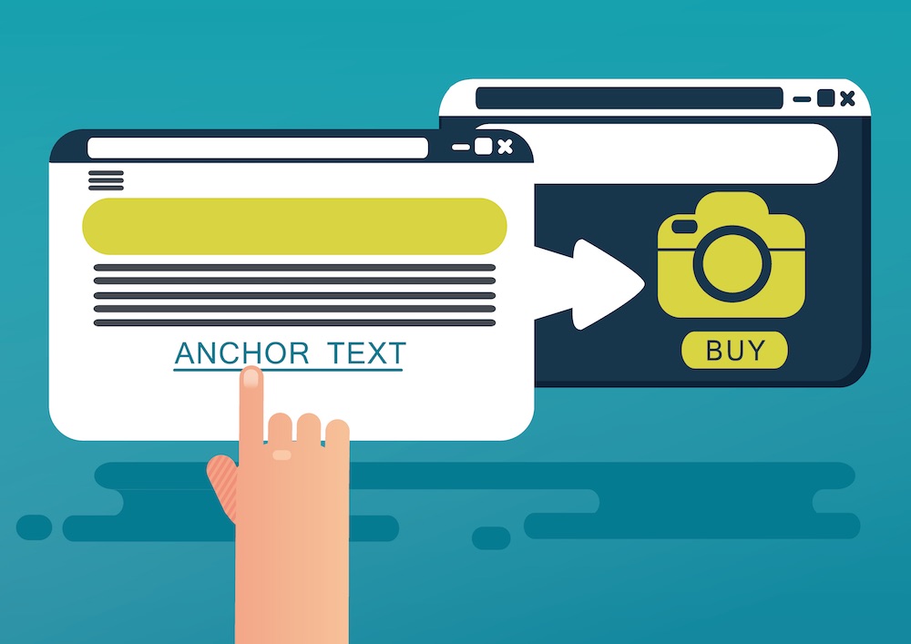 Rappresentazione grafica di cosa è un anchor text