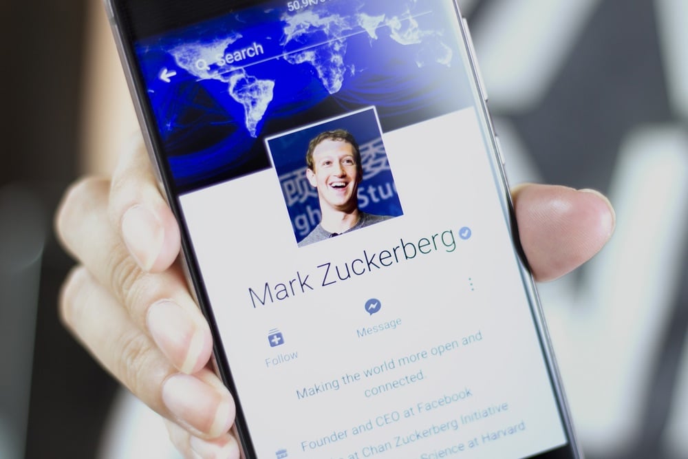 Il profilo FB di Mark Zuckerberg
