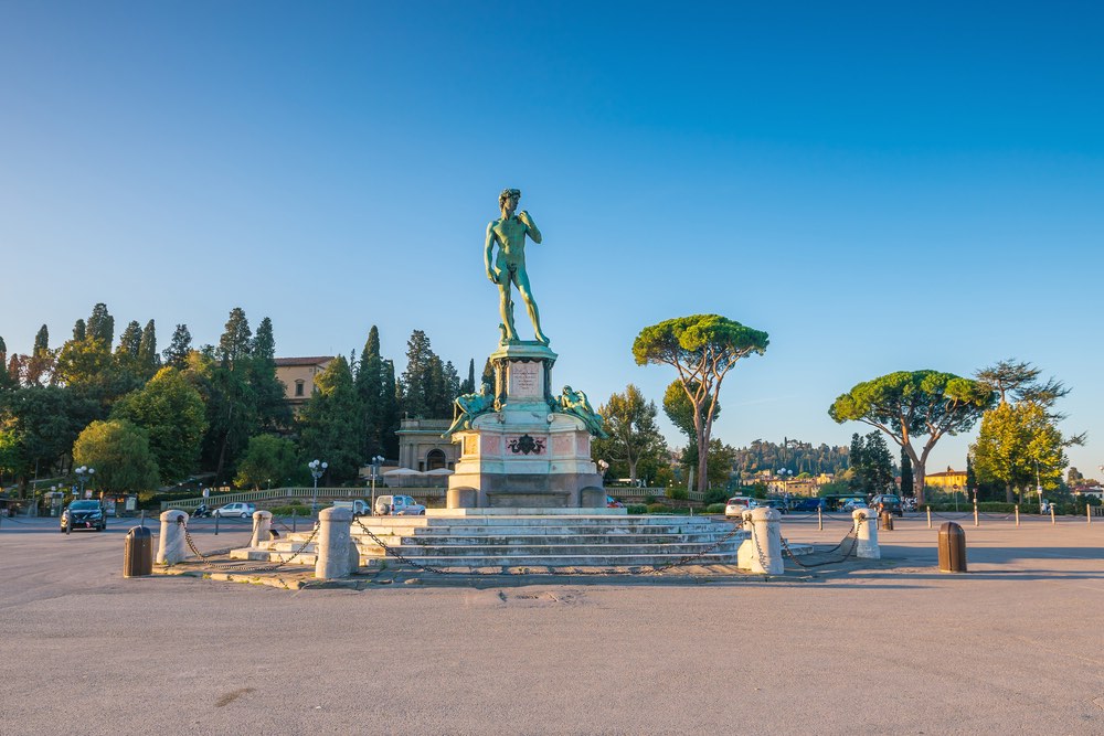 La copia della statua del David a Piazzale Michelangelo