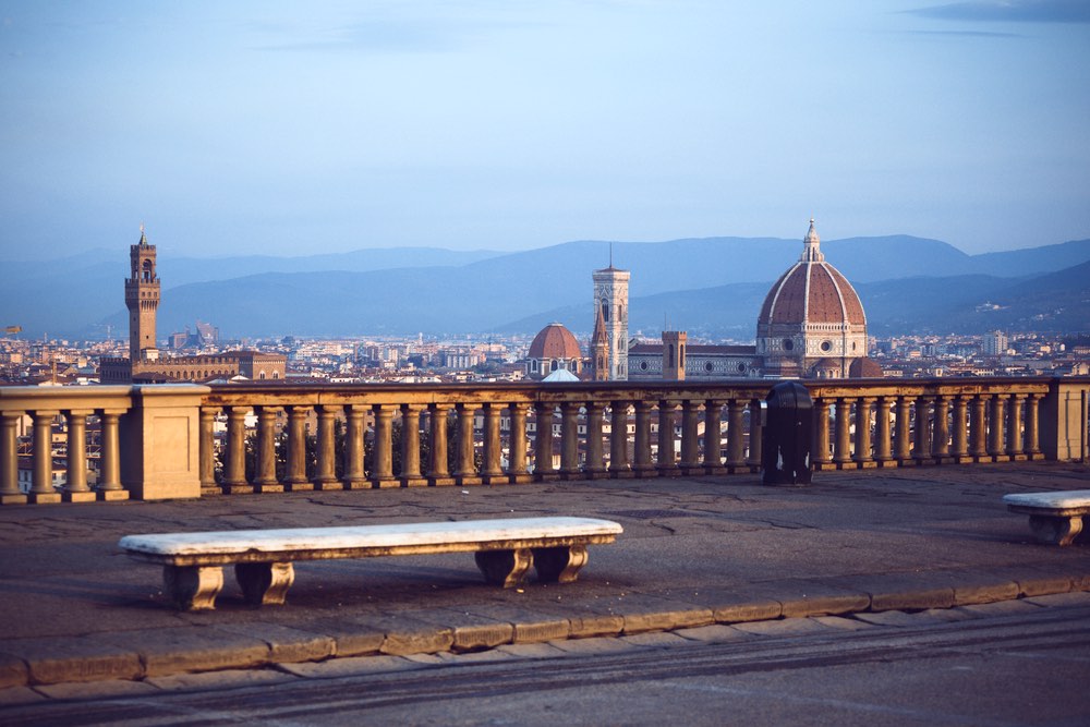 Panorama del centro di Firenze da Piazzale Michelangelo