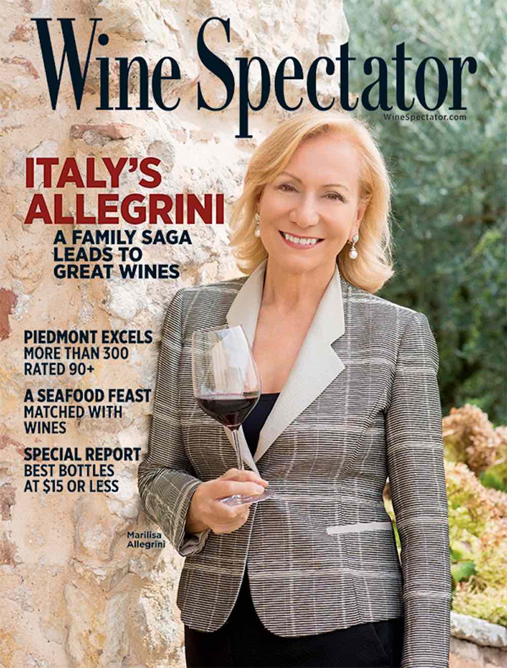 La copertina del Wine Spectator dedicata a Marilisa Allegrini