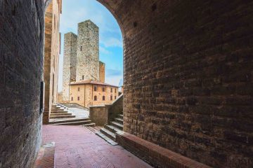 Torri medievali a San Gimignano in Toscana