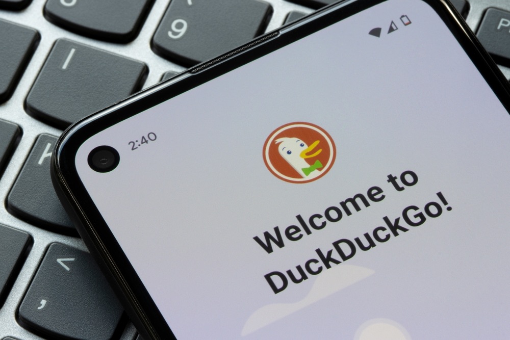Esempio di welcome mail di DuckDuckGo