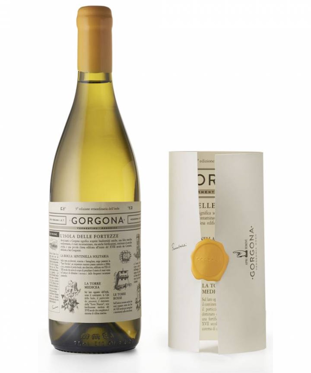 Bottiglia di Ansonica Frescobaldi - Gorgona Bianco 2020