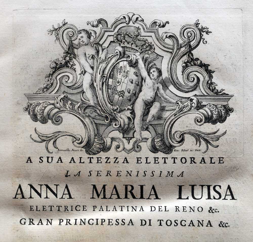 Stemma di Anna Maria Luisa dei Medici Elettrice Palatina