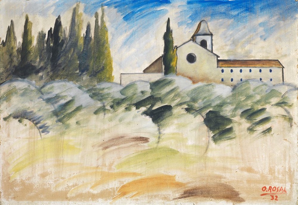 Ottone Rosai, Paesaggio, quadro di inizio Novecento