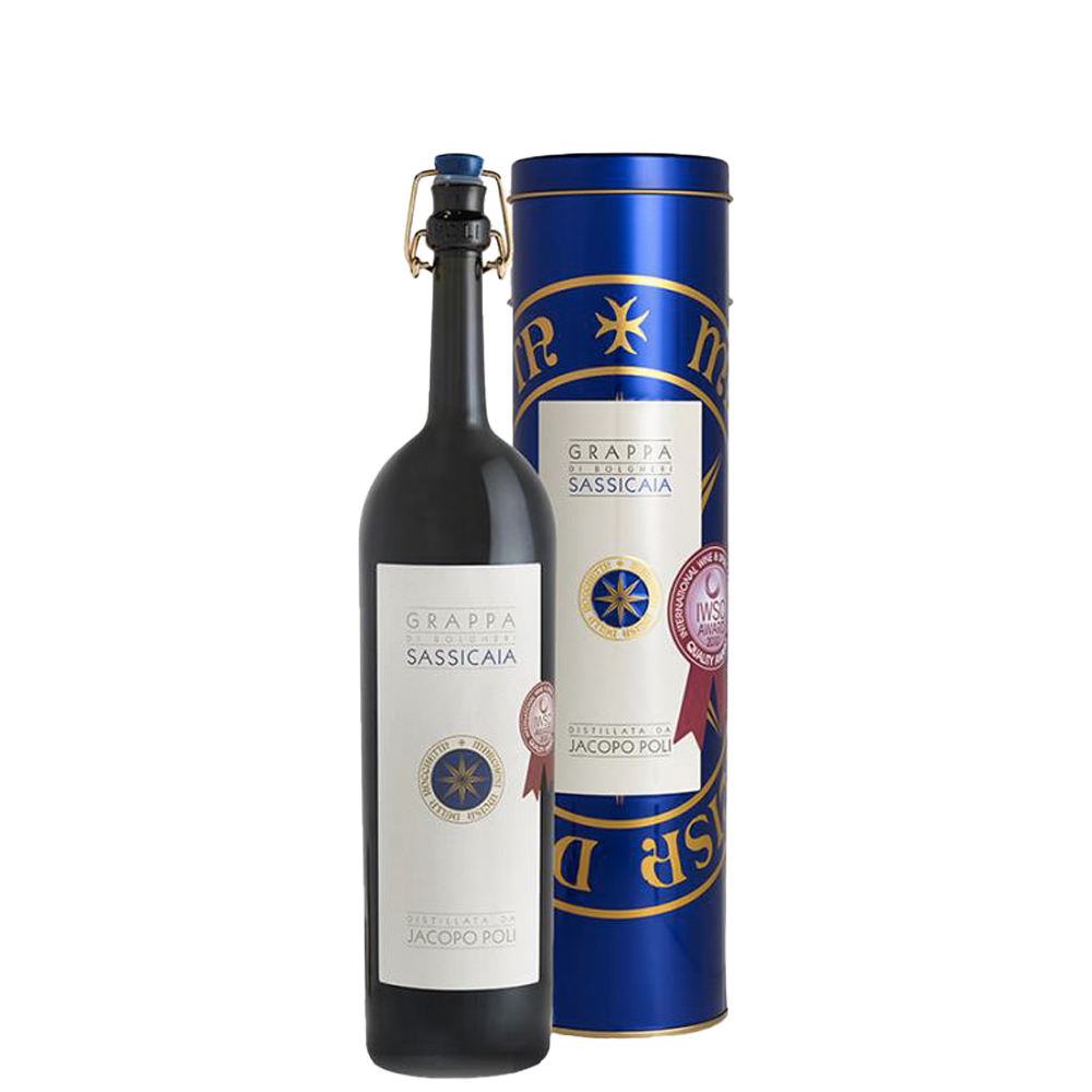 La Grappa di Sassicaia distillata da Jacopo Poli è considerata una delle migliori grappe toscane