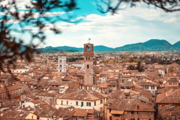 Lucca vista dall'alto, Toscana