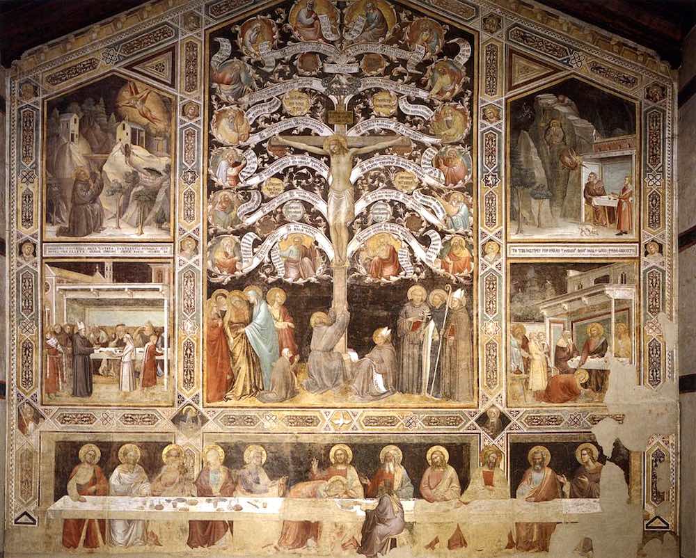 Cenacolo di Taddeo Gaddi in Santa Croce a Firenze