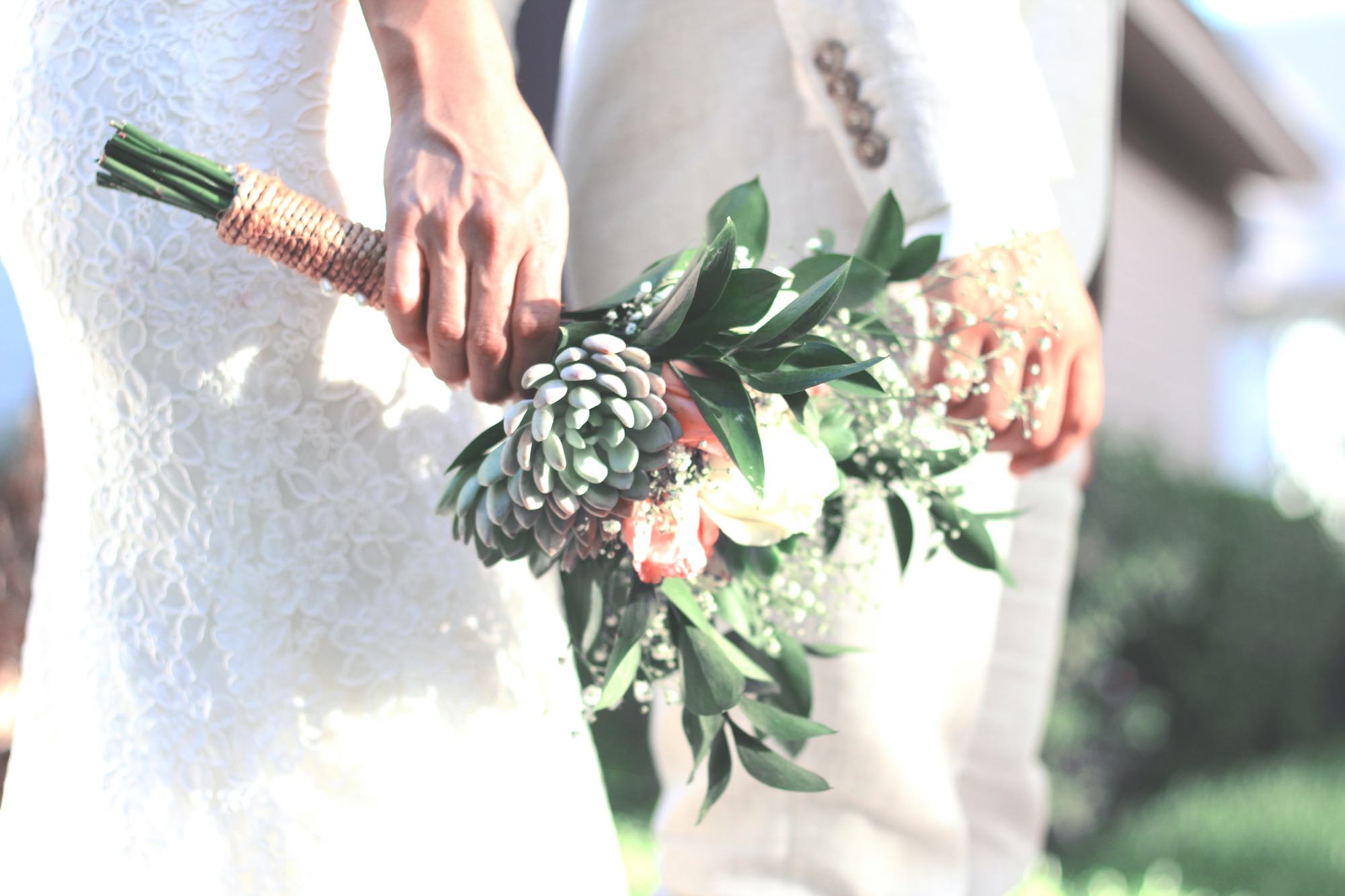Bouquet matrimonio eterosessuale nel Chianti